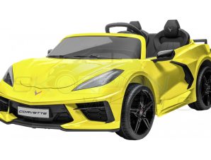 Παιδικό Αμάξι Chevrolet Corvette C8 12V Skorpion Wheels Κίτρινο – 5246016